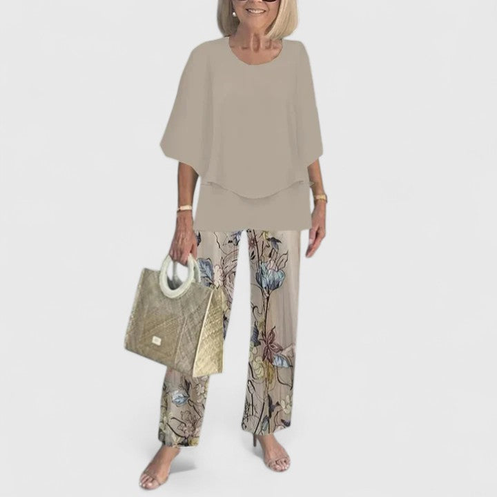 Trouser Two Piece Set | Women’s Printed