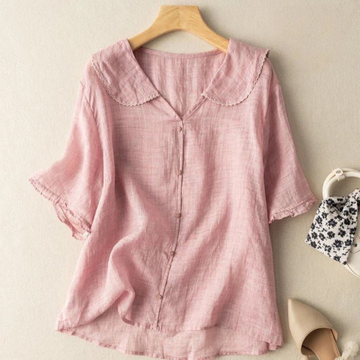 Women’s Vintage Blouse | Scalloped Collar