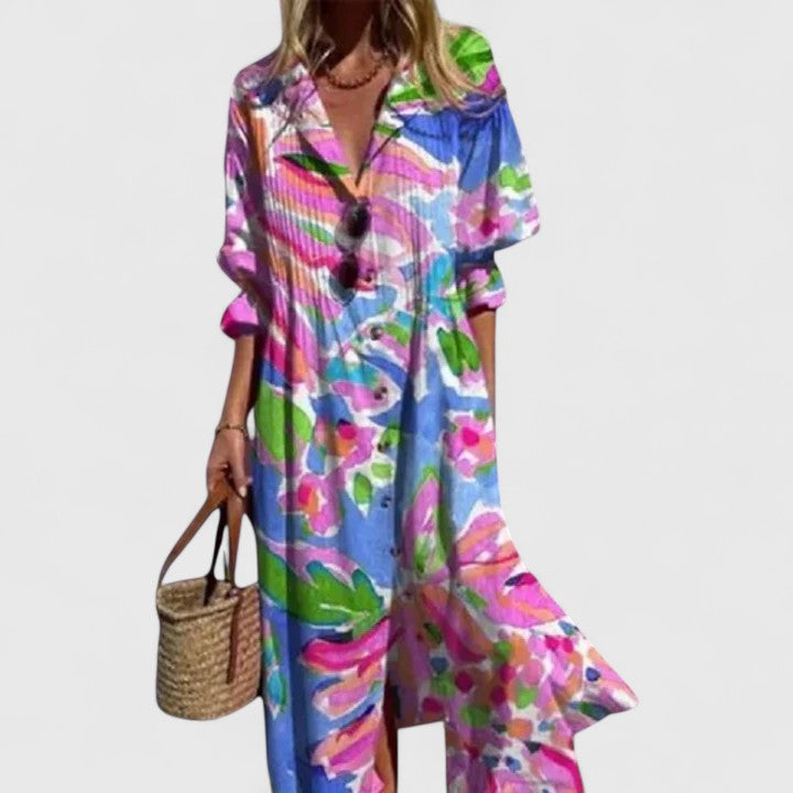 Elegant Boho Maxi Dress | Women’s Floral