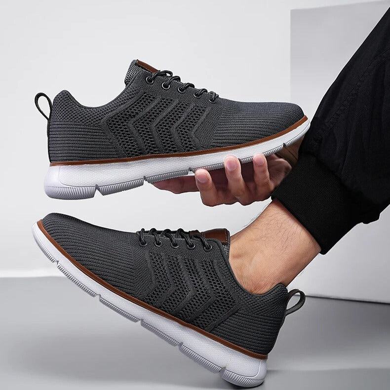 Comfortable Knit Lace-Up Sneakers