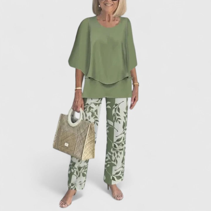 Trouser Two Piece Set | Women’s Printed