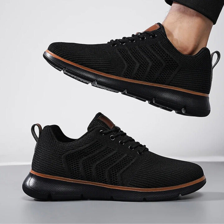 Comfortable Knit Lace-Up Sneakers