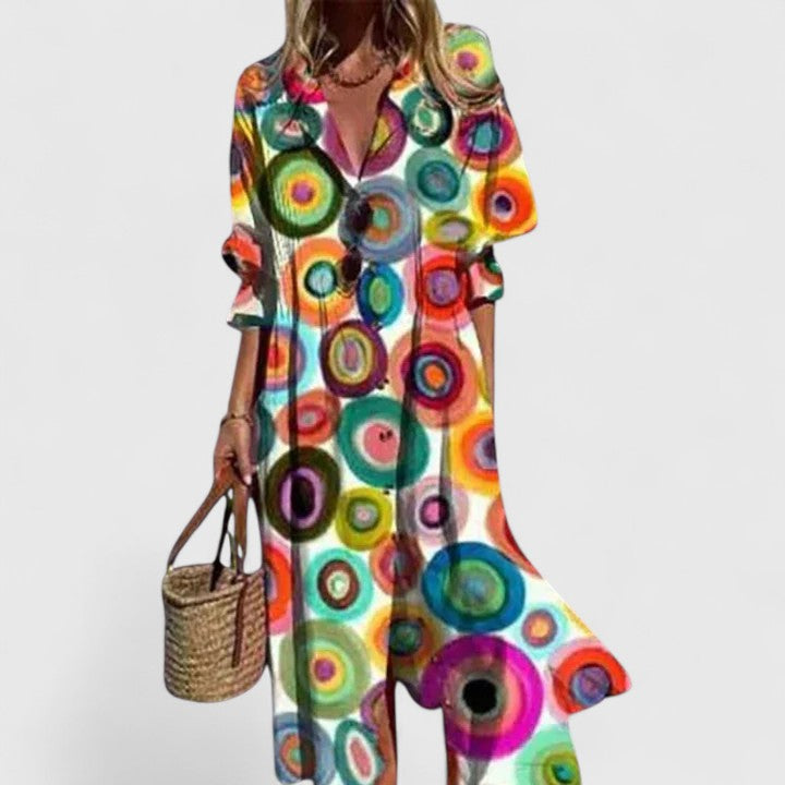 Elegant Boho Maxi Dress | Women’s Floral