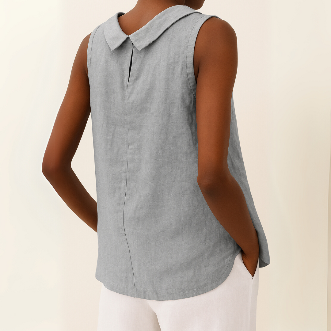 Women’s Sleeveless Collar Top