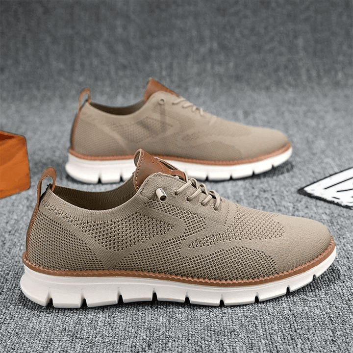 Comfortable Support Shoes Men’s | Lace Up Knit
