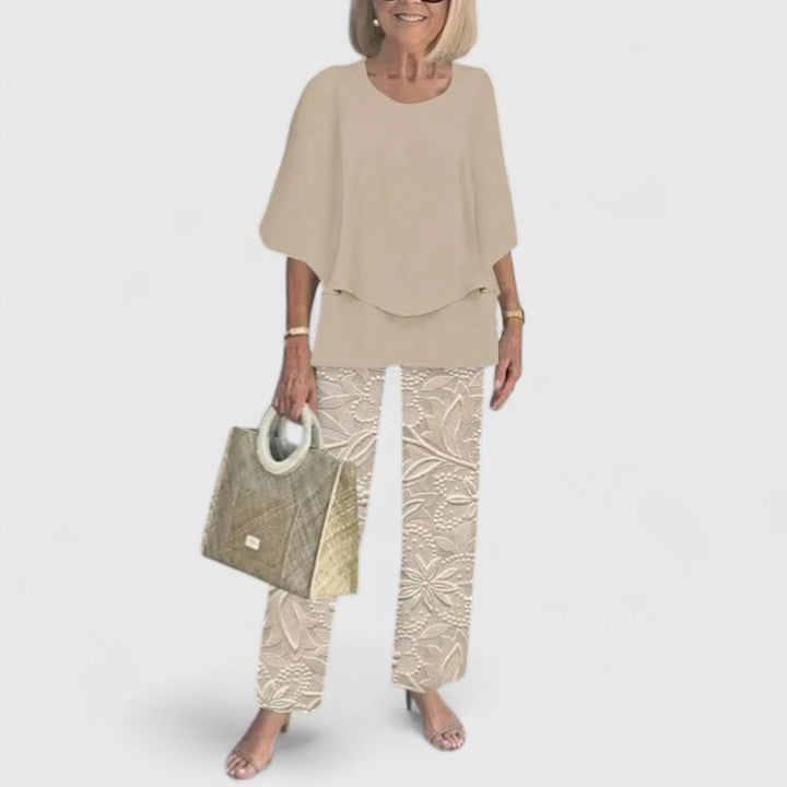 Trouser Two Piece Set | Women’s Printed