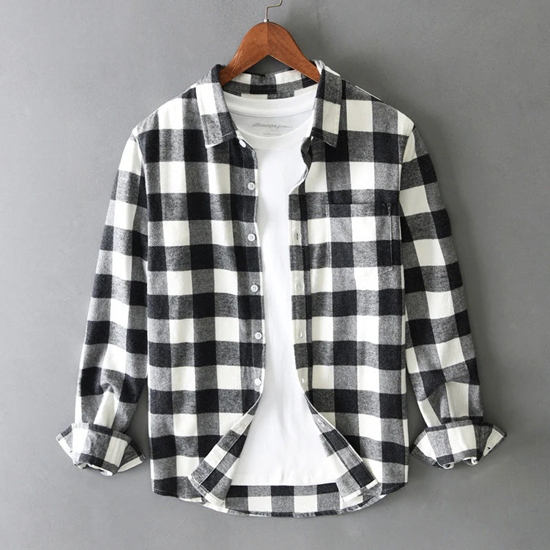 Cotton Check Shirt | Long Sleeve