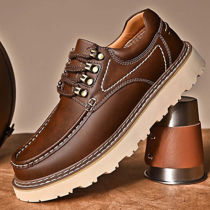 Men’s Classic Leather Lace-Up Shoes