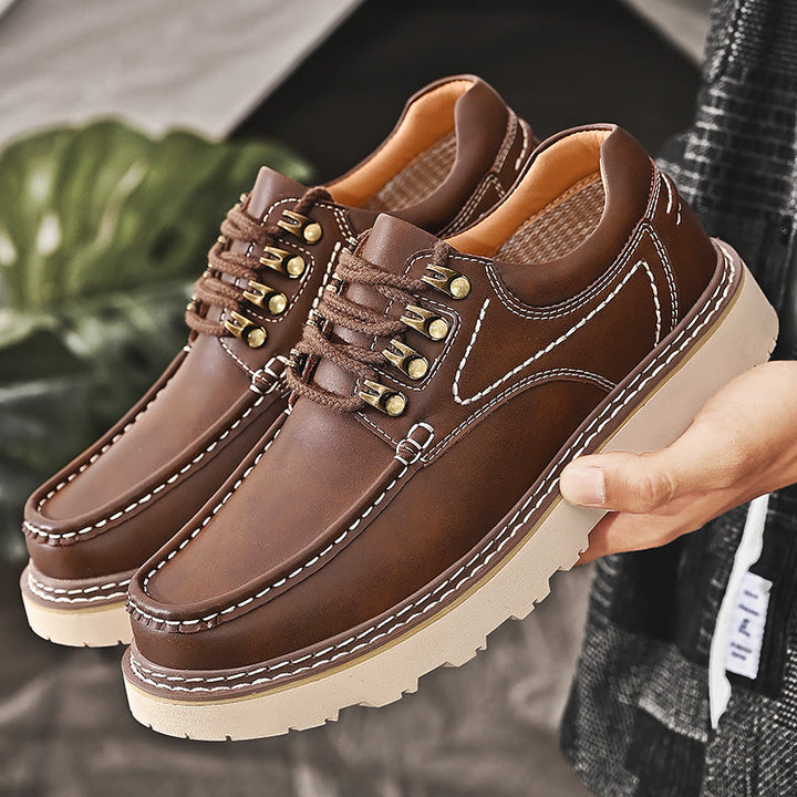 Men’s Classic Leather Lace-Up Shoes