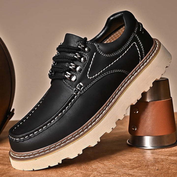 Men’s Classic Leather Lace-Up Shoes