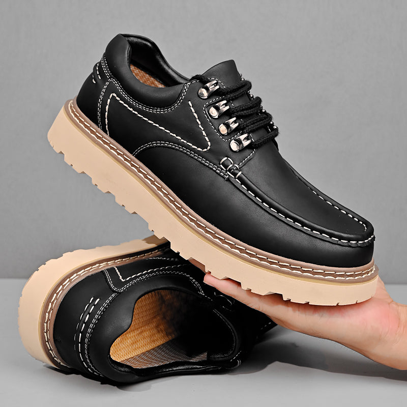 Men’s Classic Leather Lace-Up Shoes