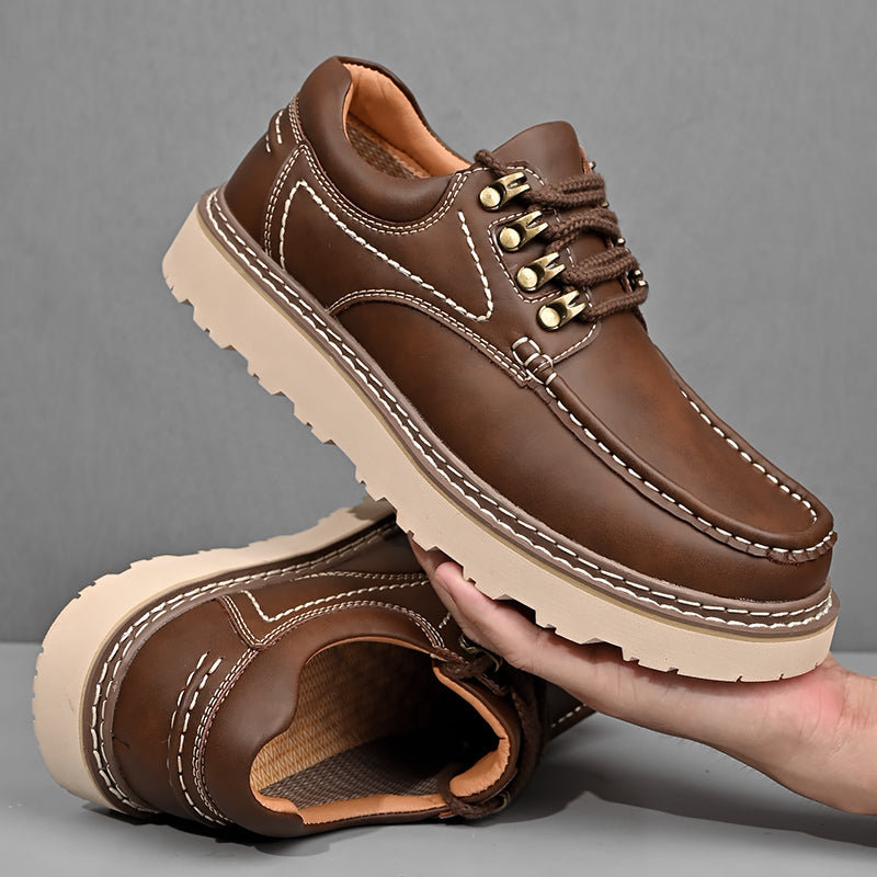 Men’s Classic Leather Lace-Up Shoes
