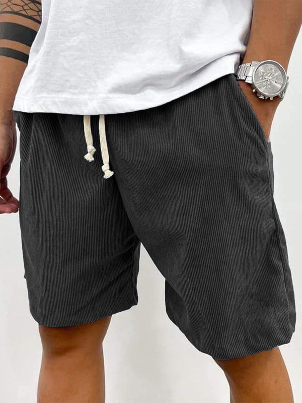 Men’s Corduroy Drawstring Stretch Shorts