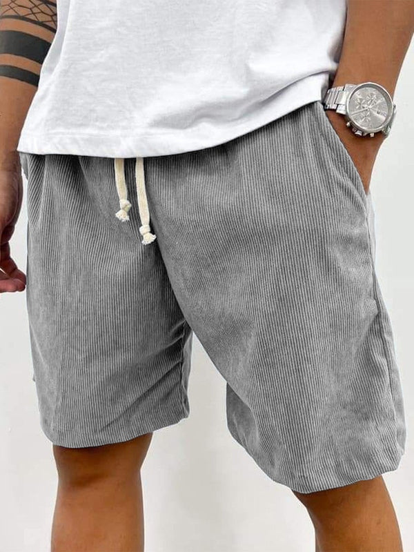 Men’s Corduroy Drawstring Stretch Shorts