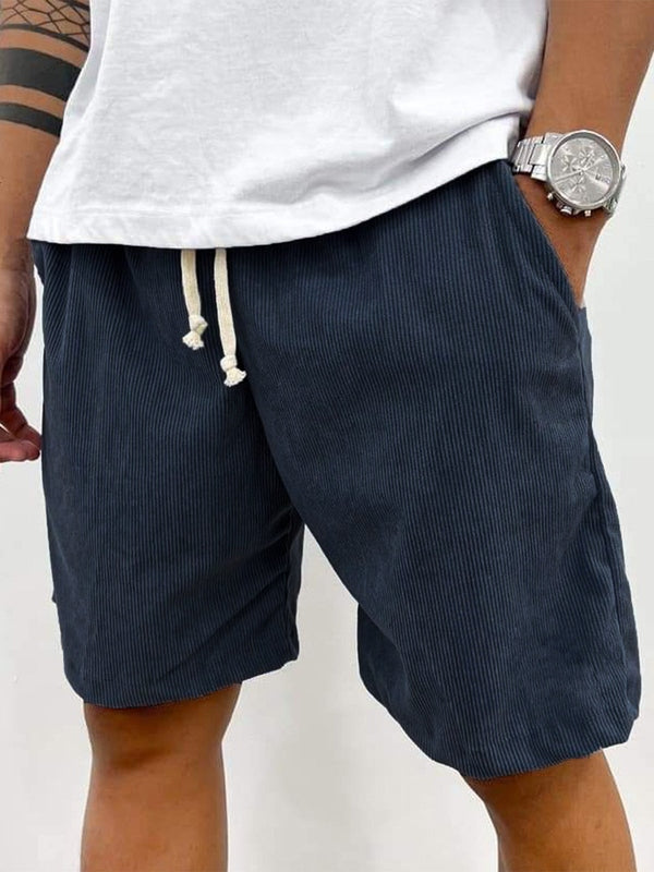 Men’s Corduroy Drawstring Stretch Shorts