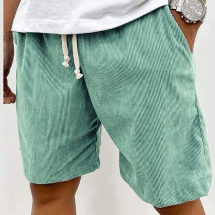 Men’s Corduroy Drawstring Stretch Shorts