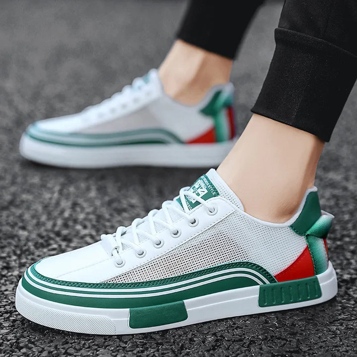 Mesh Low-Top Lace-Up Mesh Sneakers