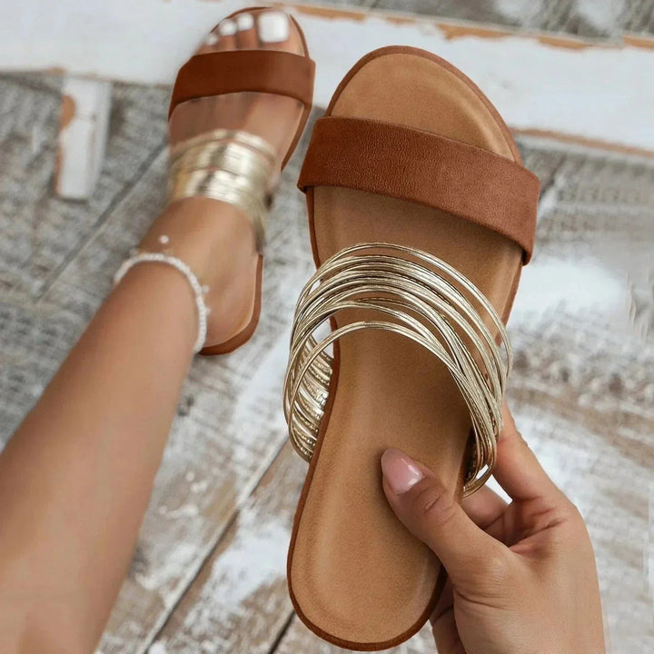 Comfortable Slide Sandals | Double Strap