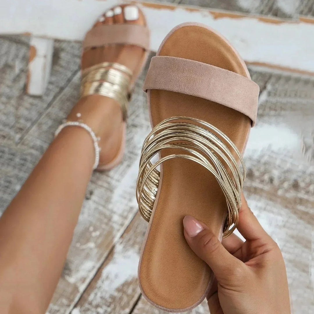 Comfortable Slide Sandals | Double Strap