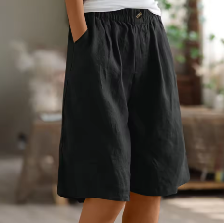 Comfort Knee-Length Waist Shorts for Women