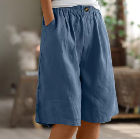 Comfort Knee-Length Waist Shorts for Women