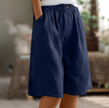 Comfort Knee-Length Waist Shorts for Women