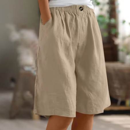 Comfort Knee-Length Waist Shorts for Women