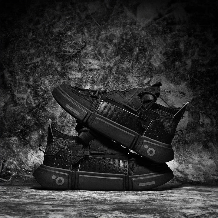 Chunky Sole Lace-Up Comfortable Sneakers