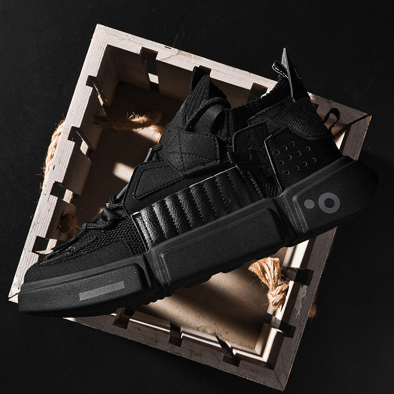 Chunky Sole Lace-Up Comfortable Sneakers