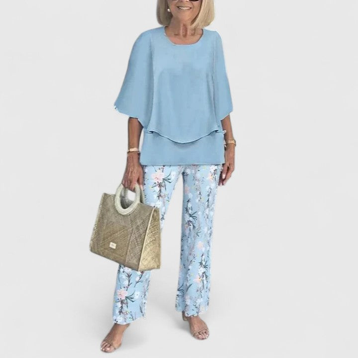 Trouser Two Piece Set | Women’s Printed
