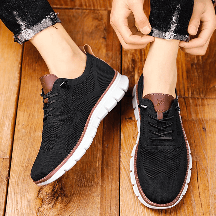 Comfortable Support Shoes Men’s | Lace Up Knit
