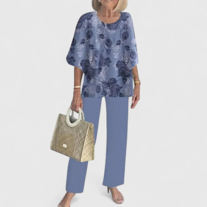 Trouser Two Piece Set | Women’s Printed