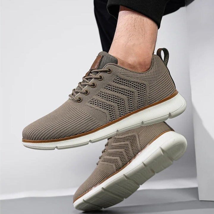 Comfortable Knit Lace-Up Sneakers