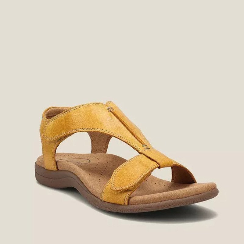 Women’s Adjustable T-Strap Leather Sandals