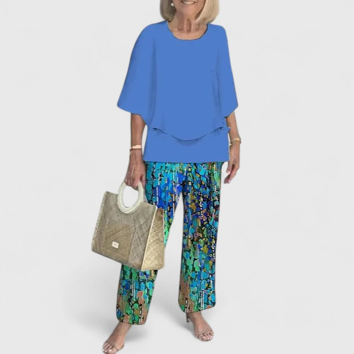 Trouser Two Piece Set | Women’s Printed