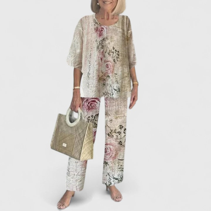 Trouser Two Piece Set | Women’s Printed