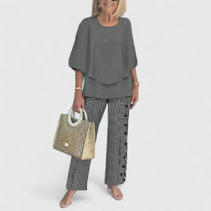 Trouser Two Piece Set | Women’s Printed