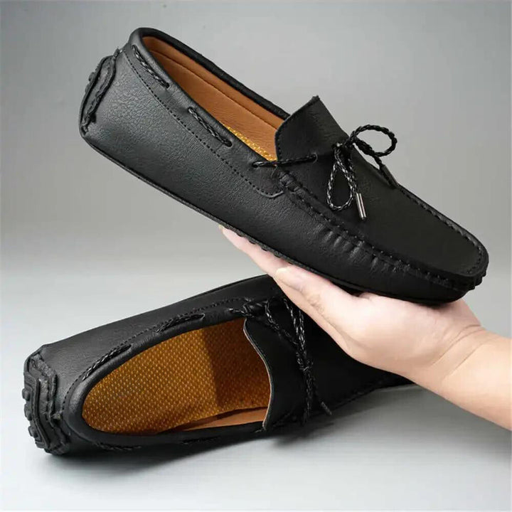 Leather Slip-On Loafers for Men