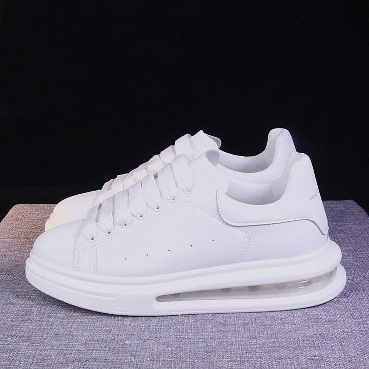 Low-Top Leather Lace-Up Sneakers