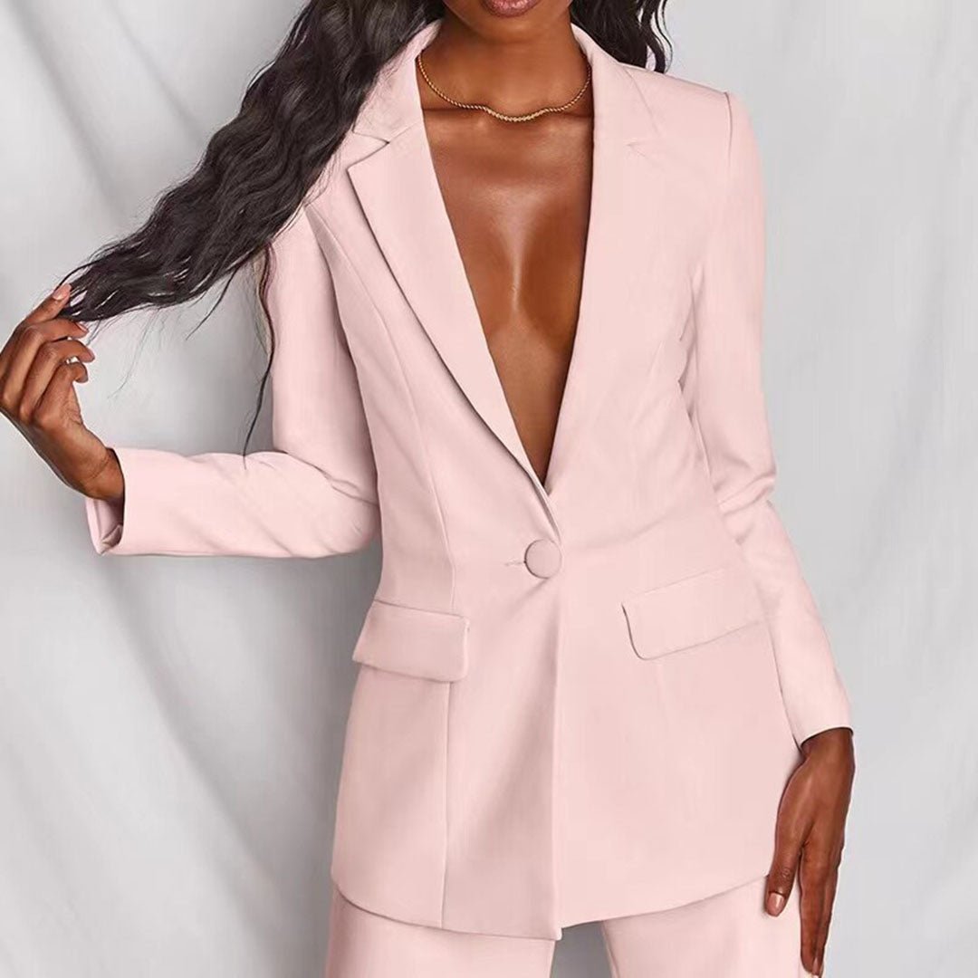 Women’s Chic Blazer and Trousers Set