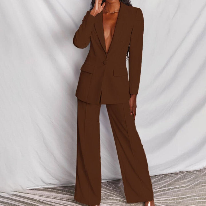 Women’s Chic Blazer and Trousers Set