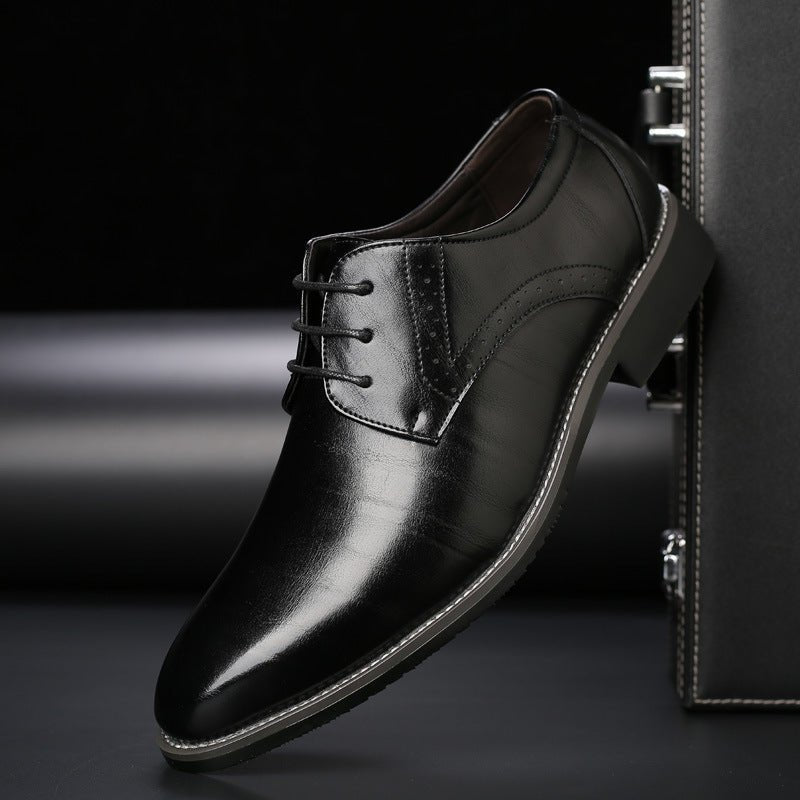 Men's Wingtip Derby Dress Shoes | Leather-Look Formal Hero